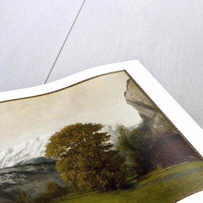 Landscape at Interlaken, Switzerland by Gustave Courbet