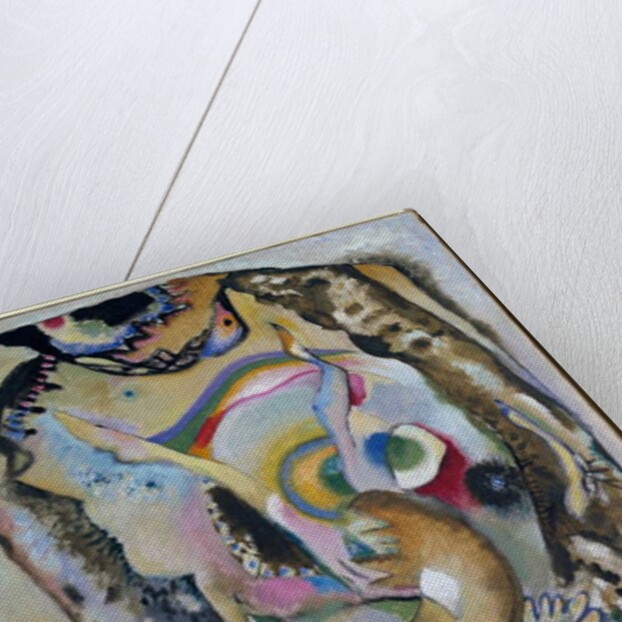 Painting on clear background, 1916 by Wassily Kandinsky