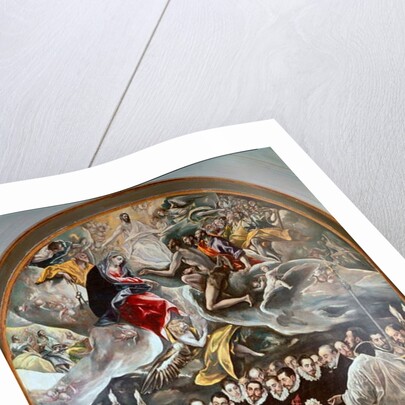 The funeral of the Count of Orgaz. Lower detail by El (1541-1614) Greco