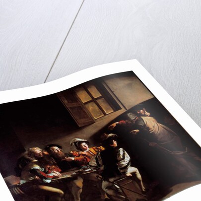 The Calling of Saint Matthew by Michelangelo Merisi da Caravaggio