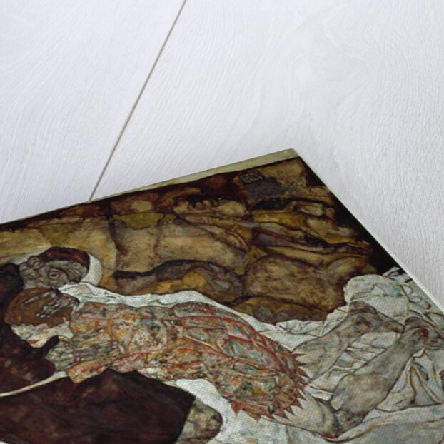 Woman and death, 1915 by Egon Schiele