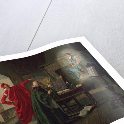 Marguerite, Faust and Mephisto Scene from 'Faust' by Charles Gounod c.1900 by Fabio Cipolla