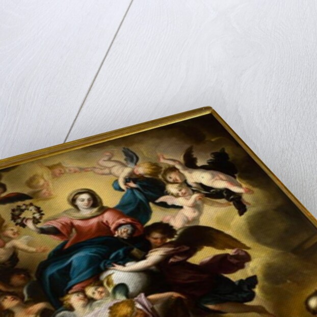 The Virgin appears to the Carmelitan Saints by School Italian