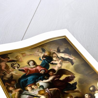 The Virgin appears to the Carmelitan Saints by School Italian