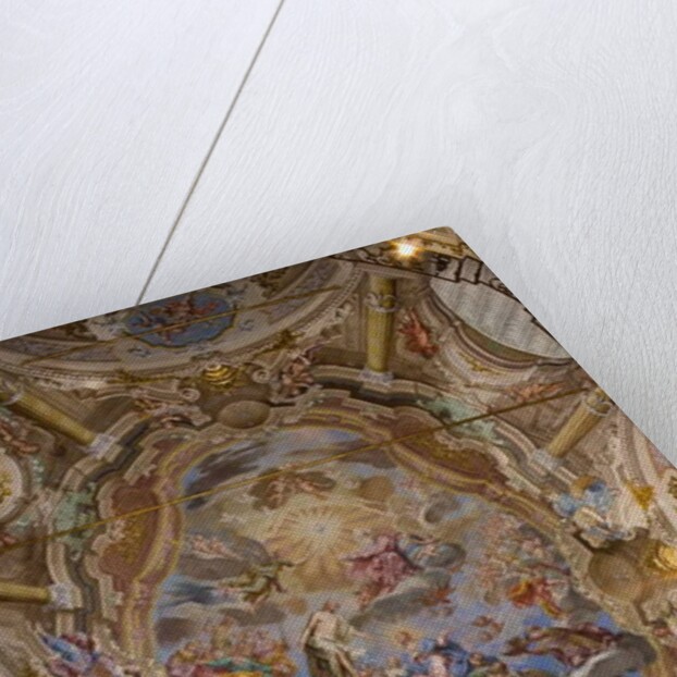 The frescoes of the vault representing the glory of San Filippo Neri by Marco Antonio Franceschini