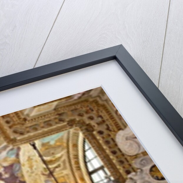 The dome with the representation of the Coronation of the Virgin, detail, last twenty-seventeenth century by Domenico the Elder Piola