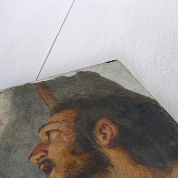 Head of St. John the Baptist Fragment of detached fresco, 1622 by Bernardo Strozzi