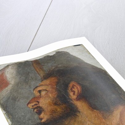 Head of St. John the Baptist Fragment of detached fresco, 1622 by Bernardo Strozzi