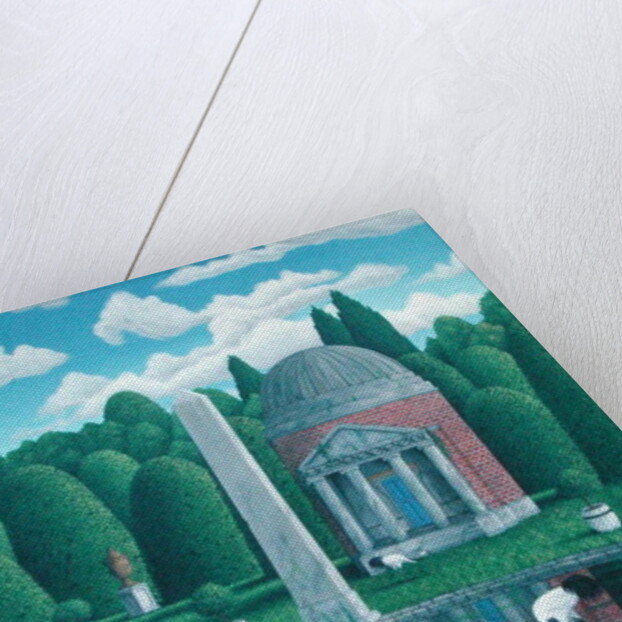 Temple, Chiswick House Gardens, 1989 by Larry Smart