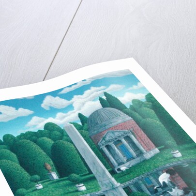 Temple, Chiswick House Gardens, 1989 by Larry Smart