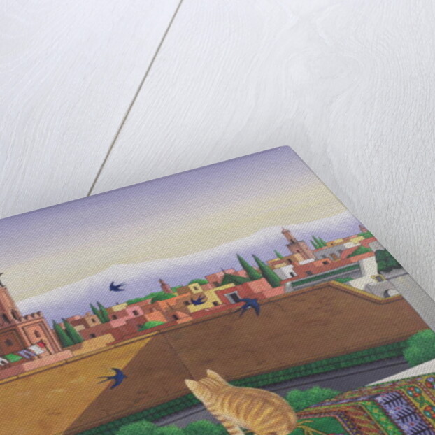 Rooftops in Marrakesh, 1989 by Larry Smart