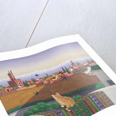 Rooftops in Marrakesh, 1989 by Larry Smart