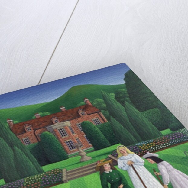 The Croquet Match, 1986 by Larry Smart