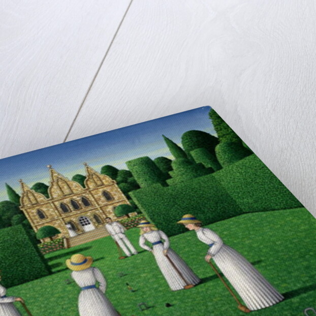 The Croquet Match, 1978 by Larry Smart