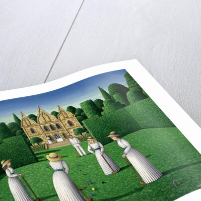 The Croquet Match, 1978 by Larry Smart