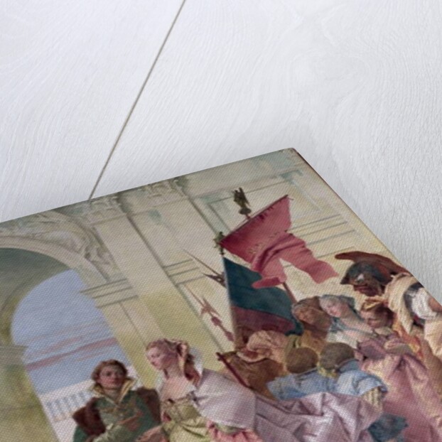 The Magnanimity of Scipio, detail by Giovanni Battista (1696-1770) Tiepolo