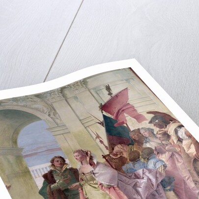 The Magnanimity of Scipio, detail by Giovanni Battista (1696-1770) Tiepolo