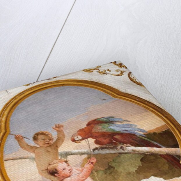 Putti with a Parrot by Giandomenico Tiepolo