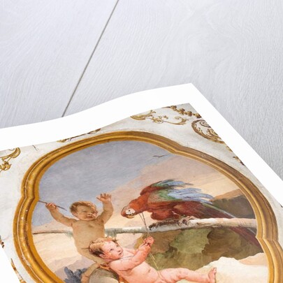 Putti with a Parrot by Giandomenico Tiepolo