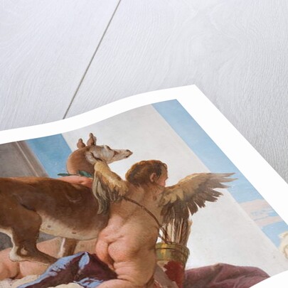 Detail of the sacrificial hind from The Sacrifice of Iphigenia by Giovanni Battista (1696-1770) Tiepolo