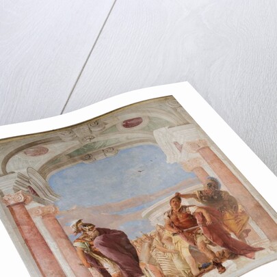 Minerva Restraining Achilles from Killing Agamemnon by Giovanni Battista (1696-1770) Tiepolo