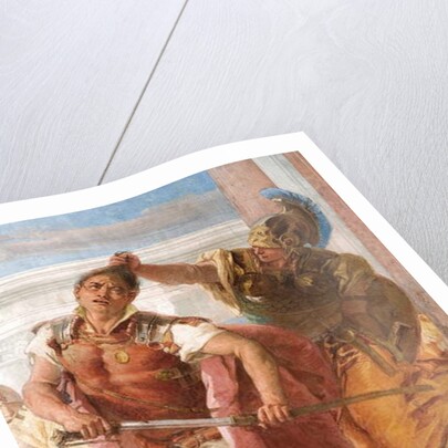 Detail of Minerva Restraining Achilles from Killing Agamemnon by Giovanni Battista (1696-1770) Tiepolo