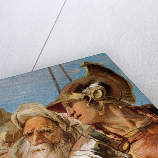 Detail of Aeneas, from Aeneid Presents Cupid, Disguised as Ascanius, to Dido by Giovanni Battista (1696-1770) Tiepolo