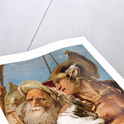 Detail of Aeneas, from Aeneid Presents Cupid, Disguised as Ascanius, to Dido by Giovanni Battista (1696-1770) Tiepolo