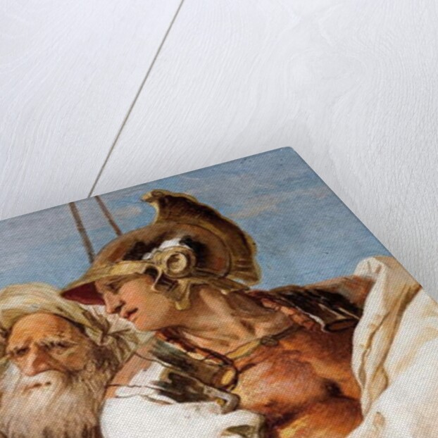 Detail of Aeneas, from Aeneid Presents Cupid, Disguised as Ascanius, to Dido by Giovanni Battista (1696-1770) Tiepolo