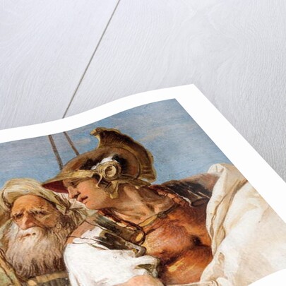 Detail of Aeneas, from Aeneid Presents Cupid, Disguised as Ascanius, to Dido by Giovanni Battista (1696-1770) Tiepolo