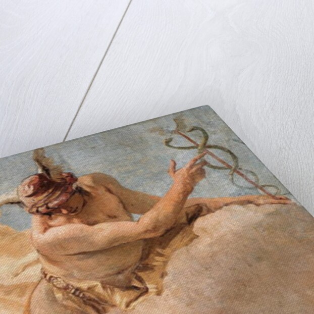 Detail of Mercury, from Mercury Exhorting Aeneas to Leave Carthage by Giovanni Battista (1696-1770) Tiepolo