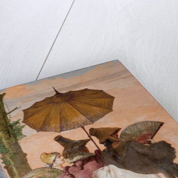 Detail from The Summer Walk by Giandomenico (1727-1804) Tiepolo