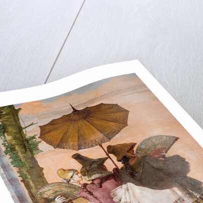 Detail from The Summer Walk by Giandomenico (1727-1804) Tiepolo