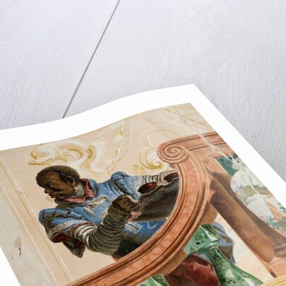 Moorish Servant Holding a Tray by Giandomenico (1727-1804) Tiepolo