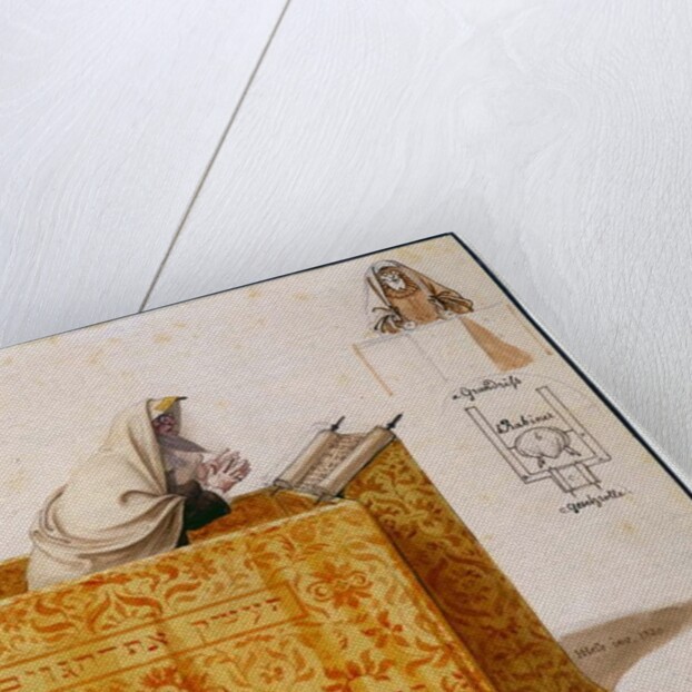 A Rabbi in a Synagogue, 1830 by Hieronymus Hess