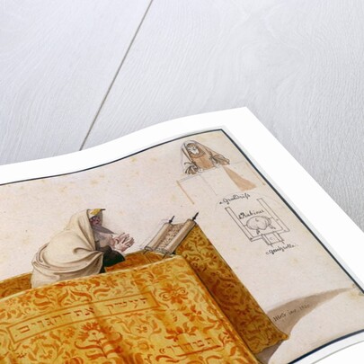 A Rabbi in a Synagogue, 1830 by Hieronymus Hess