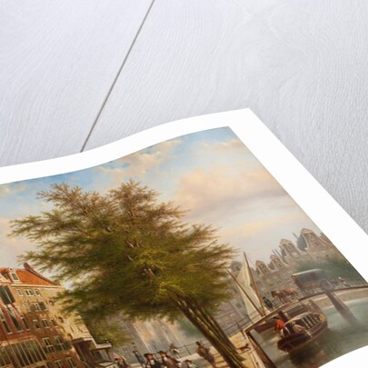 View of the Leidsegracht and Herengracht, Amsterdam by Johannes Franciscus Spohler