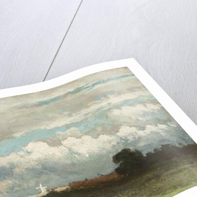 A Sunlit Windmill in the Dunes Near The Hague by Johannes Hendrik Weissenbruch