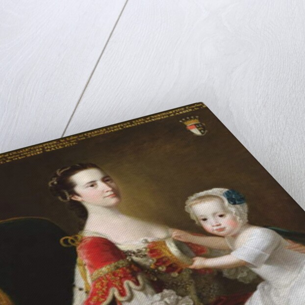 Portrait of Catherine Compton Countess of Egmont and her Eldest Son Charles Perceval 1758 by Thomas Hudson