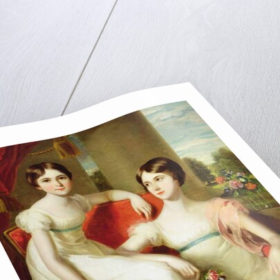 Portrait of Lady Caroline Augusta and Lady Henrietta Pelham-Clinton by Thomas Barber