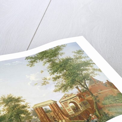 View of the Zylpoort, Harlem, 1780 by Isaak Ouwater