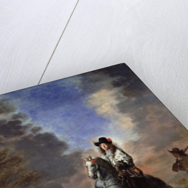 Equestrian Portrait of a Man with a Page by Thomas de Keyser