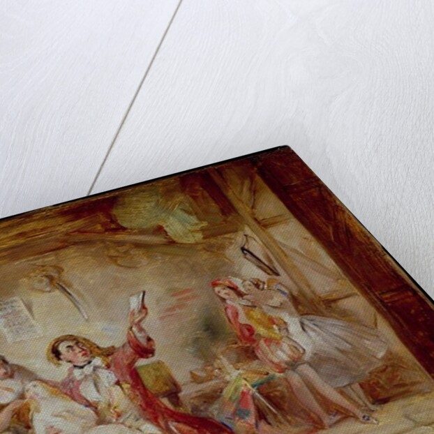 Backstage at the Theatre Royal, possibly depicting Ira Frederick Aldridge rehearsing Othello, 1862 by Abraham Solomon