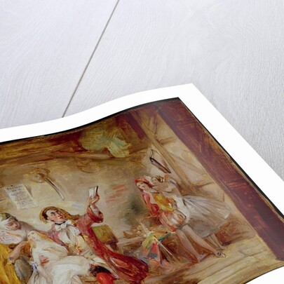 Backstage at the Theatre Royal, possibly depicting Ira Frederick Aldridge rehearsing Othello, 1862 by Abraham Solomon