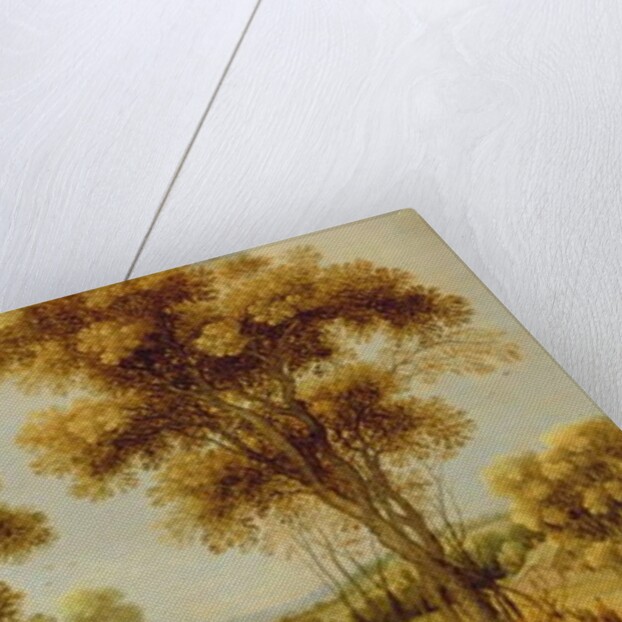 An Extensive Wooded Landscape with Christ on the Road to Emmaus, c.1609-29 by Gillis Claesz d' Hondecoeter