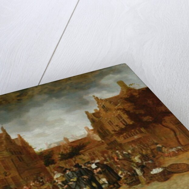 A Marketplace in Winter, 1653 by Sybrandt van Beest