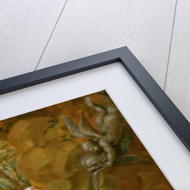 A Maid Washing Carrots at a Fountain with Two Gardeners at Work by Nicolaas or Nicolaes Muys