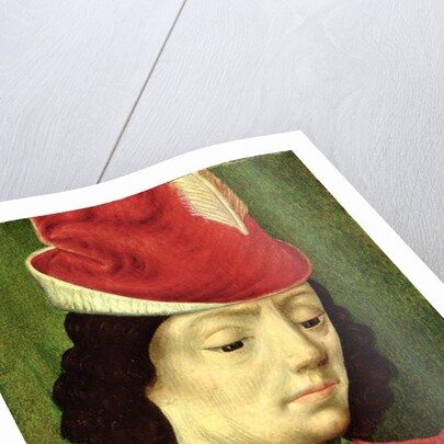 Portrait of a Young Man by (fl.c.1483-c.1529) (after) Master of Moulins