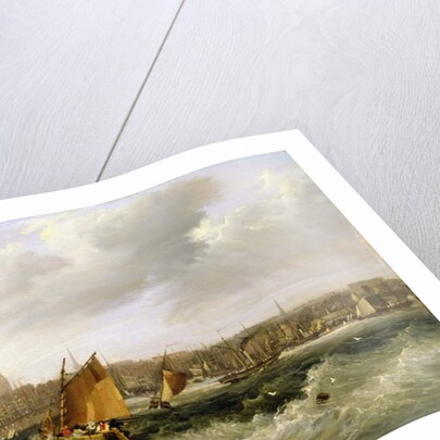 Liverpool, Lancashire from the River Mersey and New Brighton, 1838 by Frederick Calvert