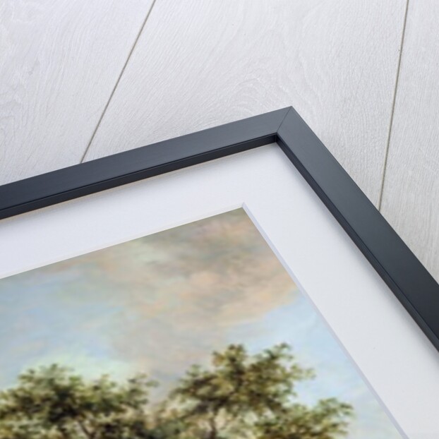 A View of Leiden with figures resting in the foreground by Anthony Jansz van der Croos